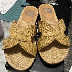 DV by Dolce Vita Braided Tan Slide Sandals